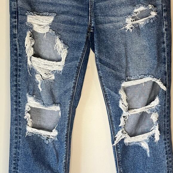 American Eagle Distressed Mom Jean Size 4 Regular - Picture 9 of 13